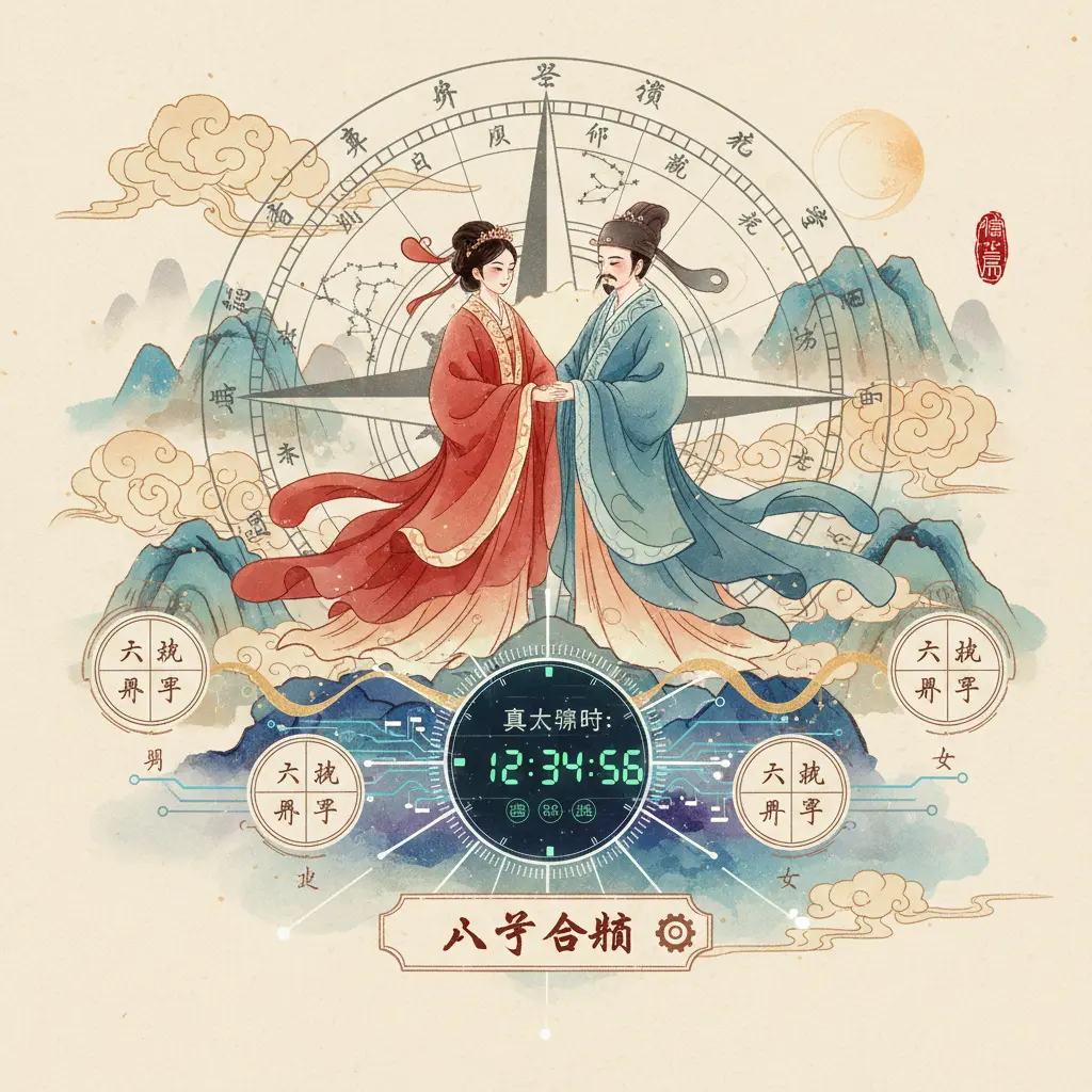 八字合婚 - 真太陽時