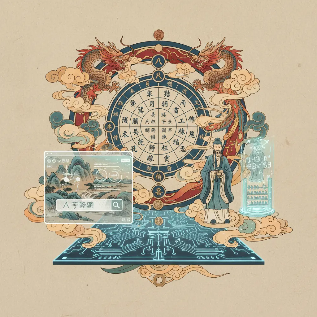 八字查詢 - 八字命盤