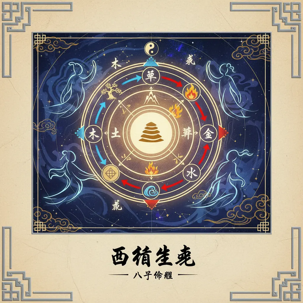 八字命盤 - 五行生剋