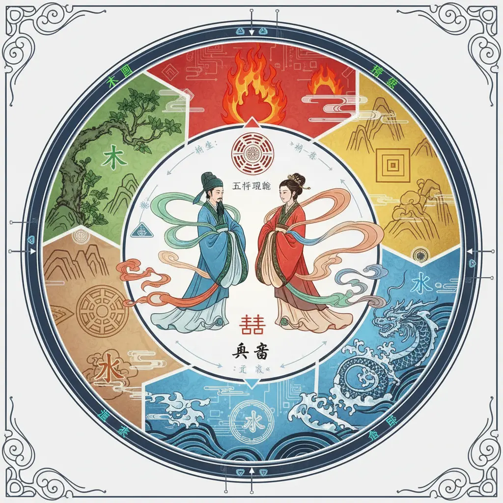 八字合婚 - 五行理論