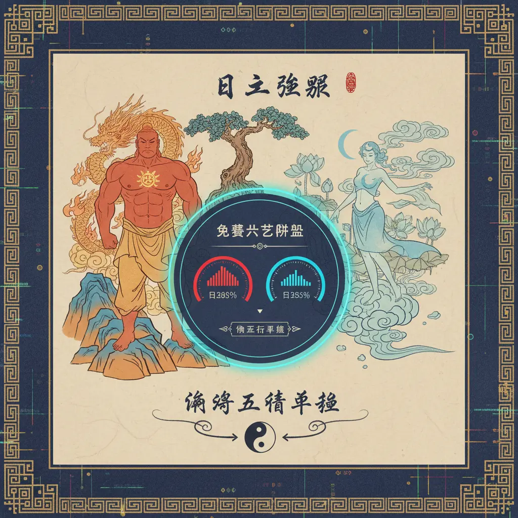 免費八字排盤 - 日主強弱